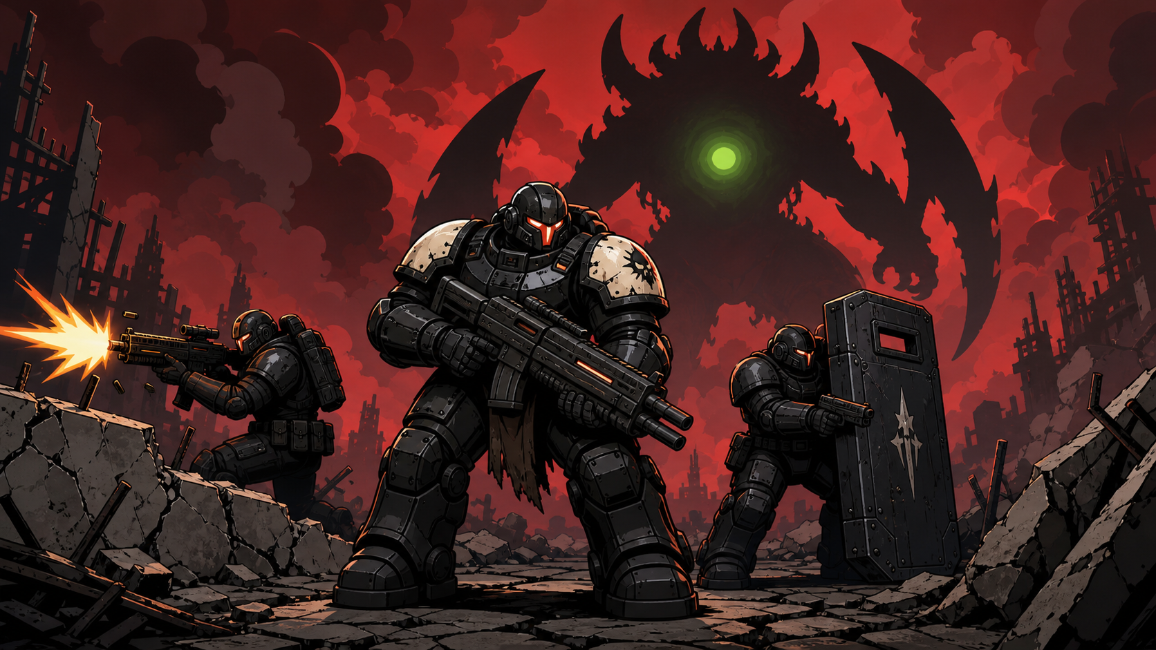 Comic combat wallpaper master